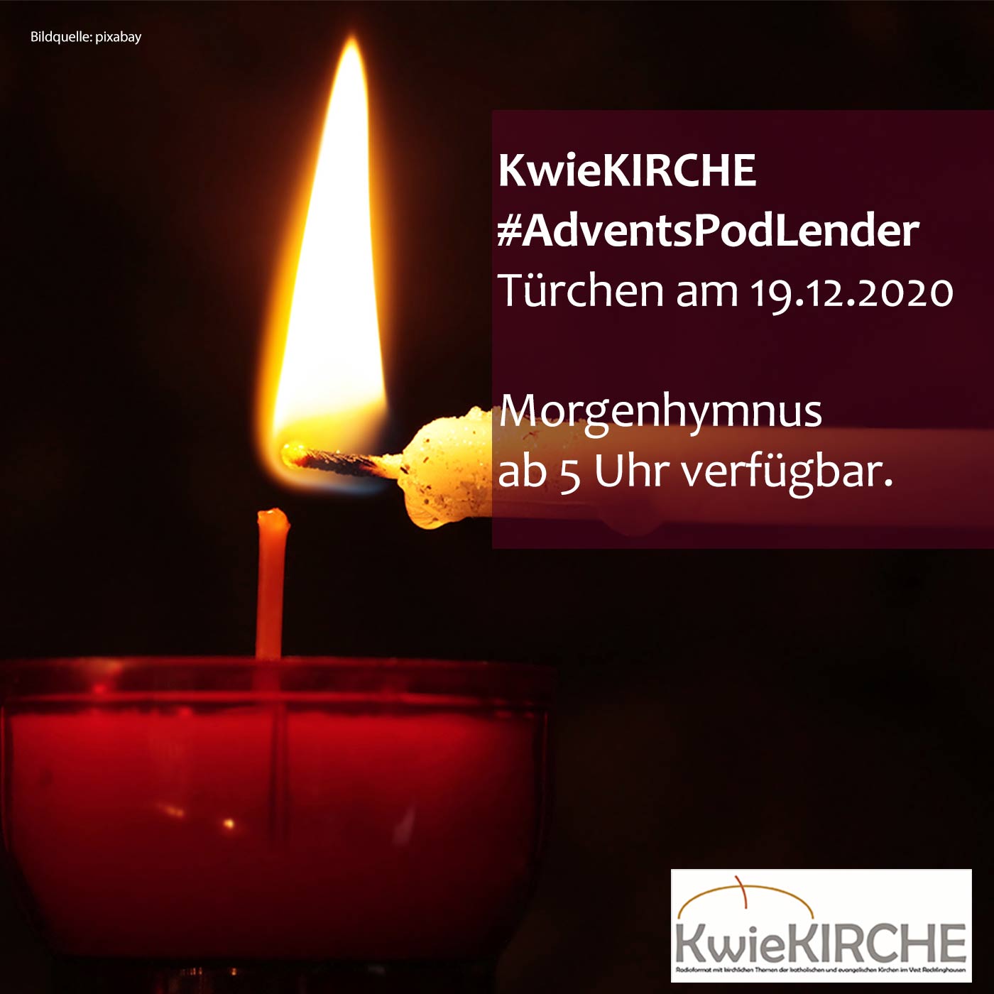 #126 KwieKIRCHE #AdventsPodLender vom 19.12.2020 - Morgenandacht episode artwork