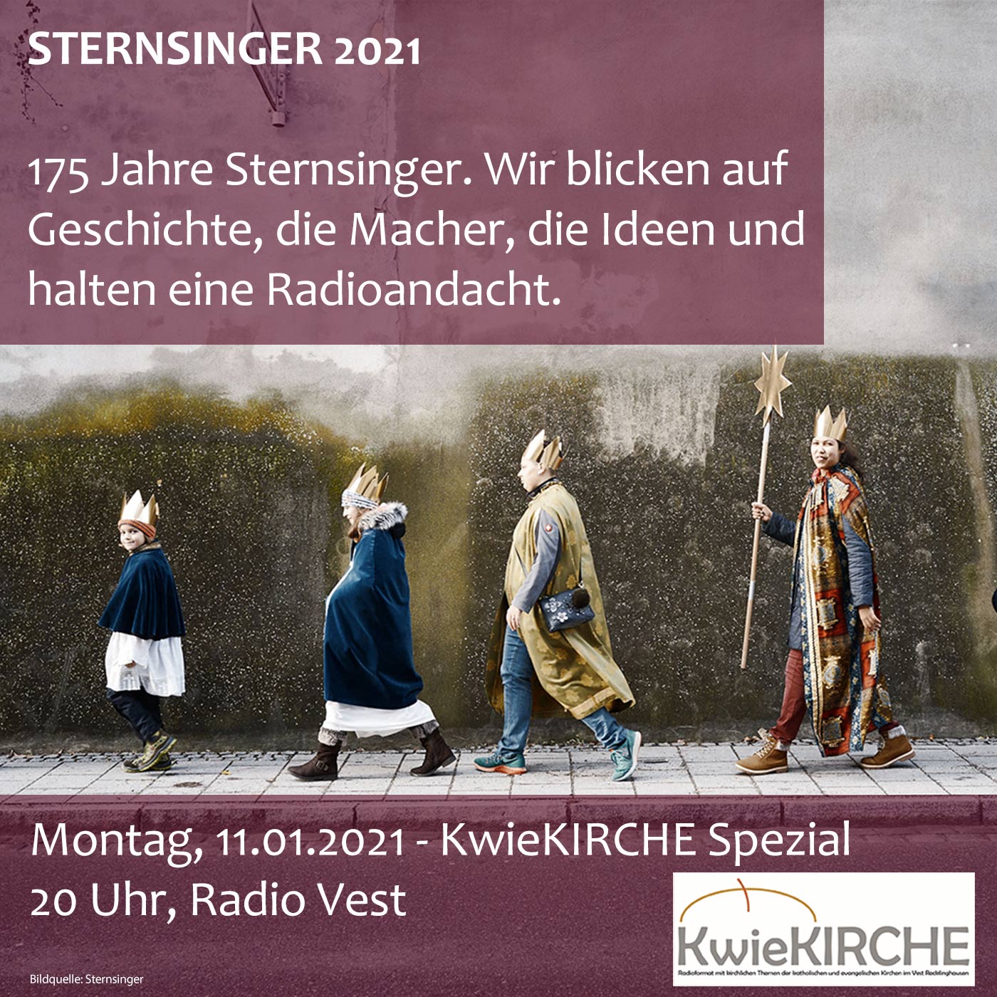 #142 KwieKIRCHE Spezial "Die Sternsinger 2021" - Sendung vom 11.01.2021 episode artwork