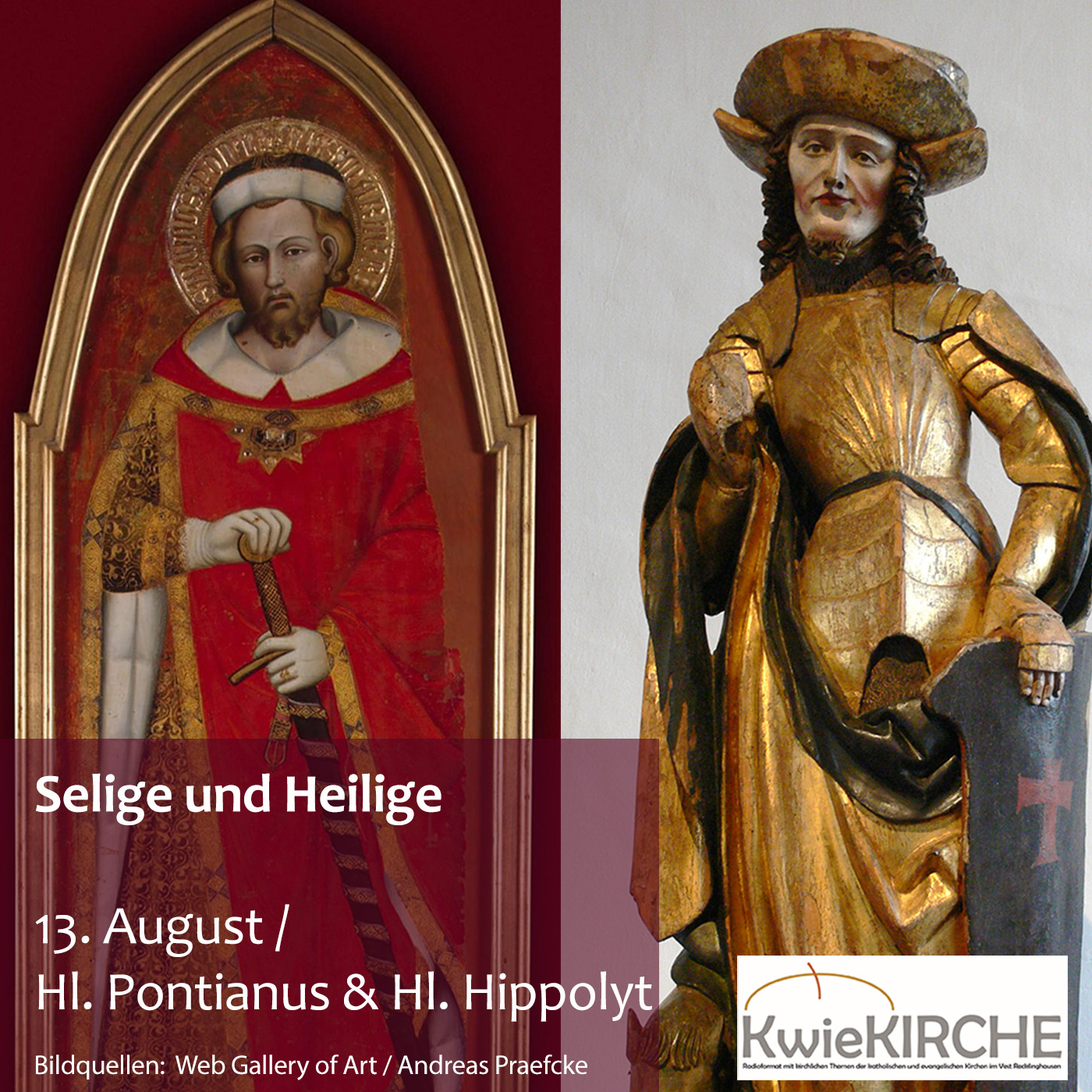 #174 KwieKIRCHE - Selige und Heilige / Heute: Hl. Pontianus und Hl. Hippolyt episode artwork