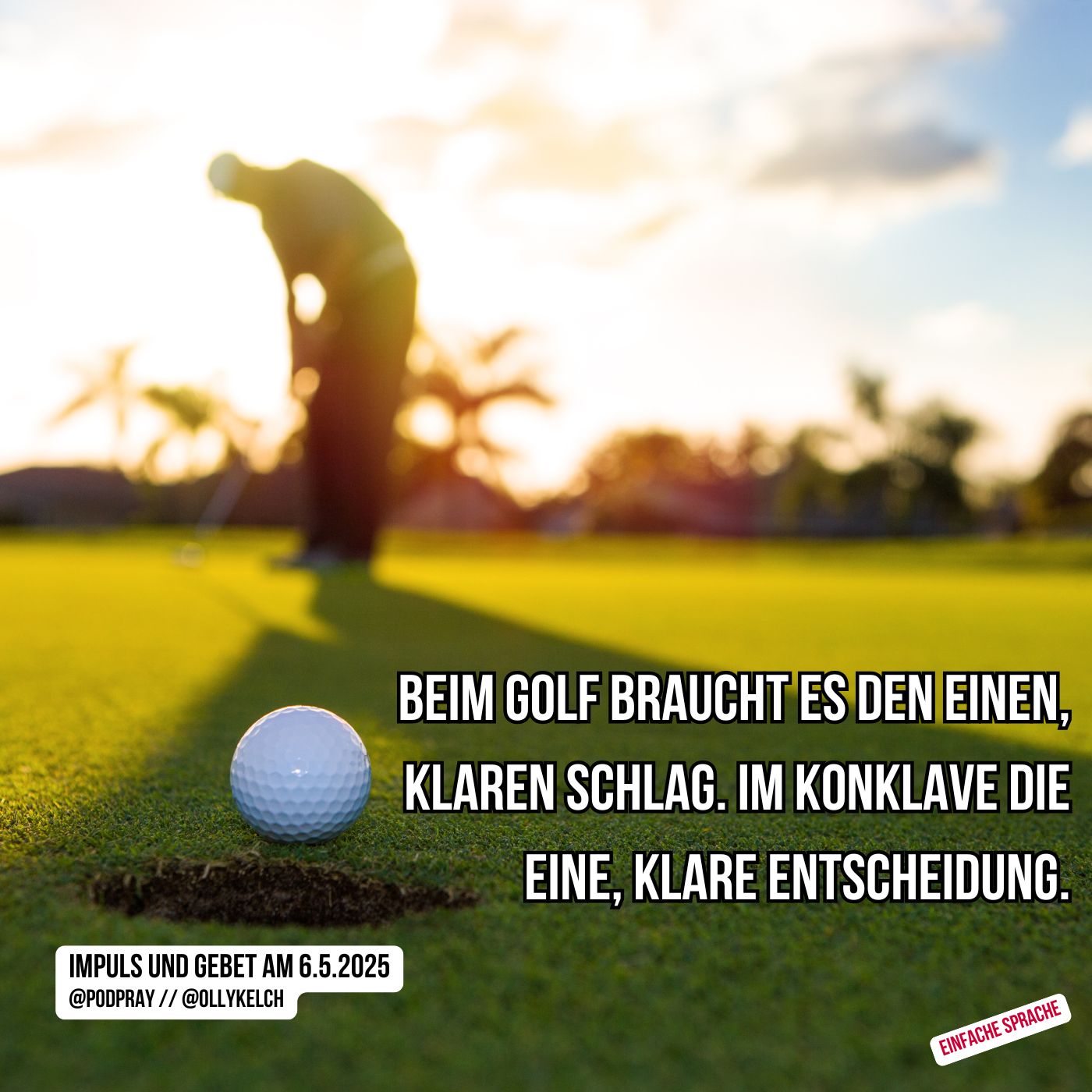 Golf und Konklave – zwei Welten, scheinbar weit voneinander entfernt. (6.5.2025) episode artwork