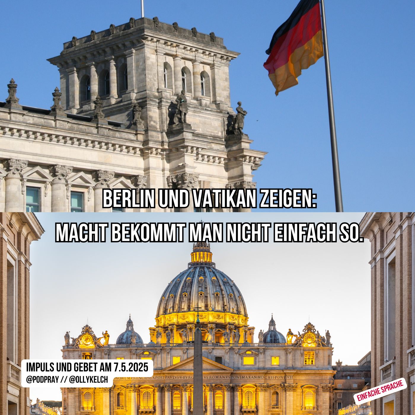 Merz in Berlin - Papst im Vatikan (7.5.2025) episode artwork