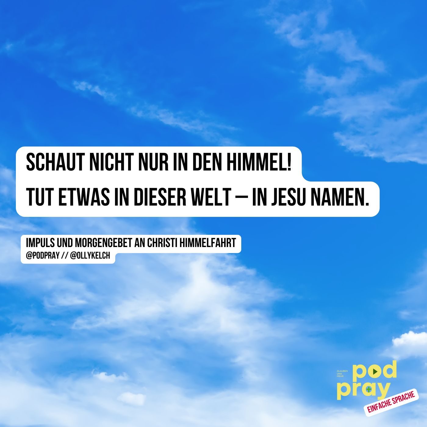 Er sprach mit ihnen – und wurde dann in den Himmel aufgenommen. (29.5.2025) episode artwork