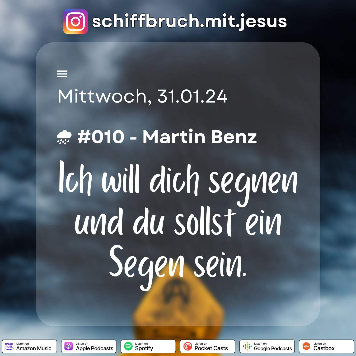 Schiffbruch mit Jesus