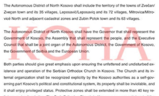 #279 Kosovo Serbia Dialogue 2nd nonpaper rejected