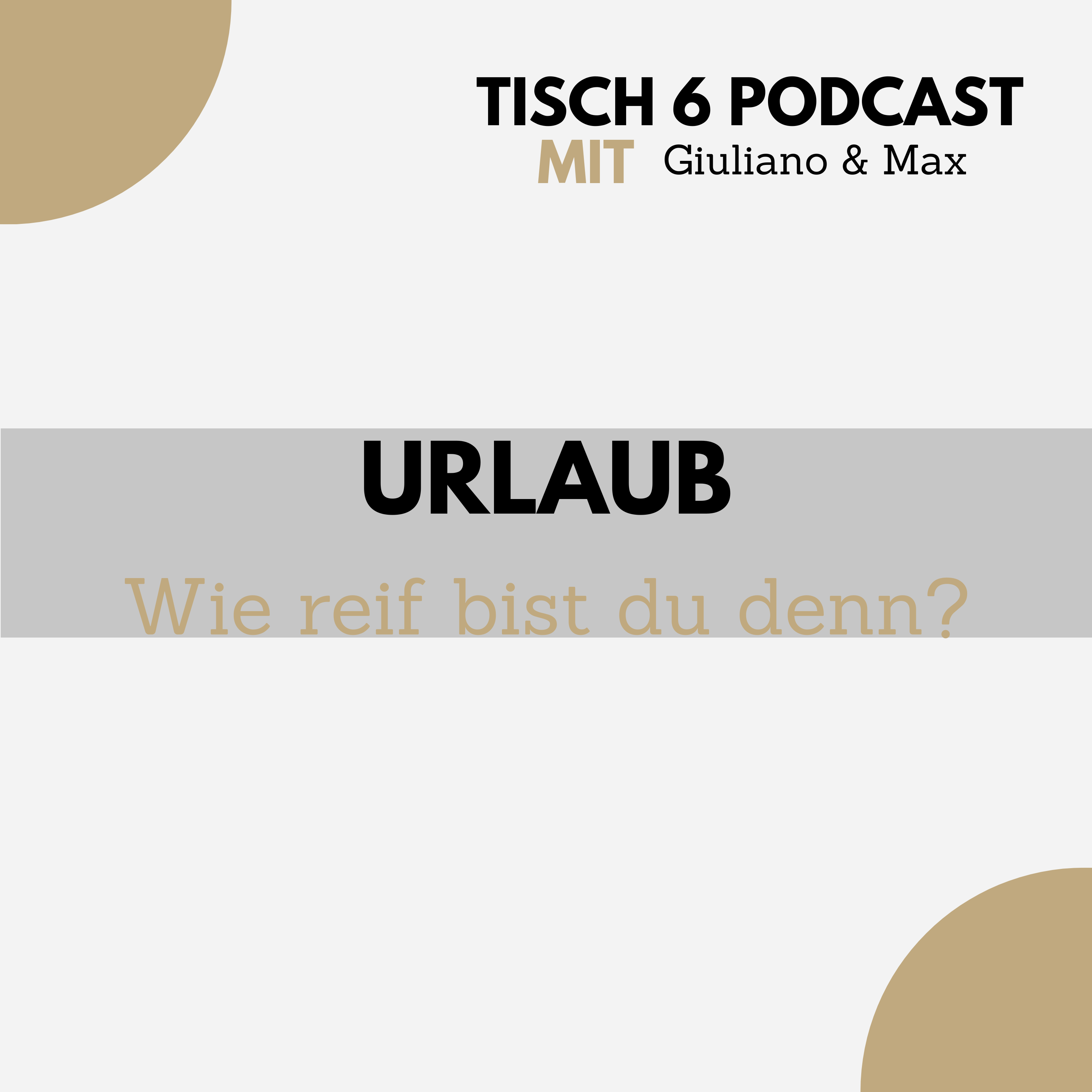 Tisch 6 - Philosophie, Alltagsgeschichten & Entspannung